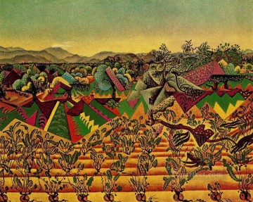 Viñedos y Olivos de Mont Roig Joan Miró Pinturas al óleo